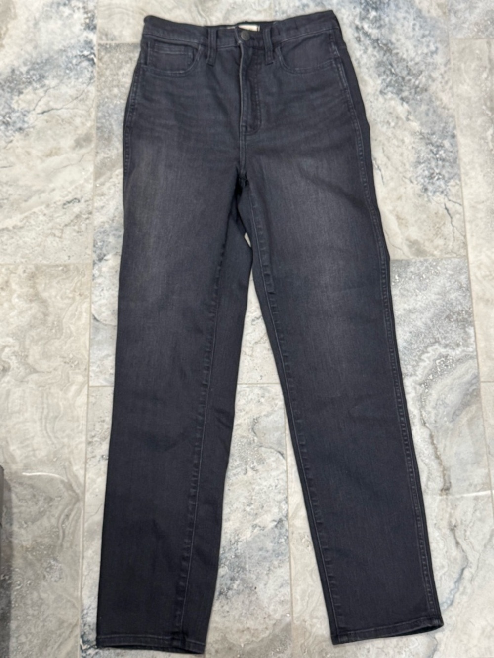 Madewell Straight-Leg Jeans in Black Wash